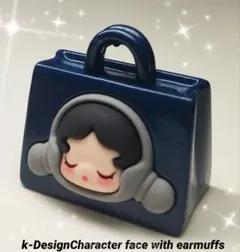 スカルパンダSKULLPANDAバッグチャームネイビー import品 新品