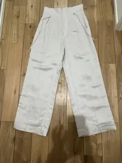 Spick & Span リネン混ワイドパンツ 38 生成 美品