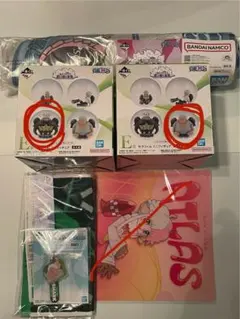 ワンピース一番くじ　思い描く未来　E賞セラフィム　ミニフィギュア　F賞ラグマット