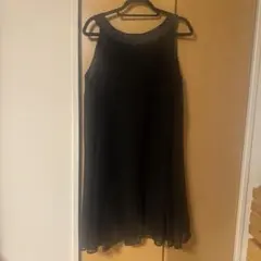 黒 ノースリーブ Aライン パーティードレス ブラックフォーマル