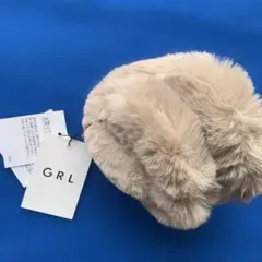 GRL ベージュ ポリエステル　イヤーマフラー、耳あて BL158/未使用