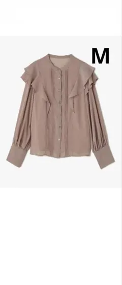 Natural Beauty Basic ピンタックフリル楊柳ブラウスM