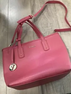 FURLA ピンク トートバッグ
