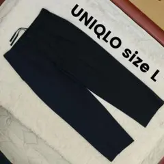 UNIQLO size L タックワイドパンツ ネイビー メンズ ユニクロ