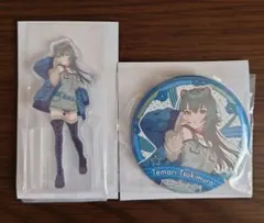 【学マス】 一番くじ O賞P賞 月村手毬 アクリルスタンド 缶バッジ 2点セット