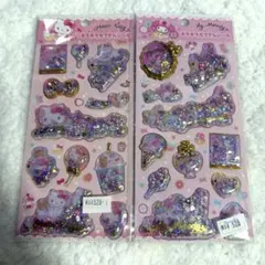 サンリオ キラキラカプセルシール　キティ　シナモロール 2点セット 正規品