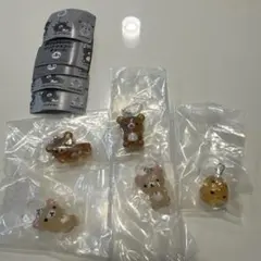 リラックマクリアマスコットチャーム全5種コンプリートセット