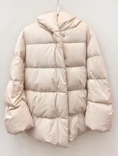 UNIQLO 유니클로 파우더 필 다운 쇼트 코트 베이지 XL