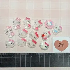 【86】ハローキティネイルパーツ❤デコパーツセット