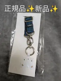 ✨新品✨familiar ショルダーストラップ 青チェック