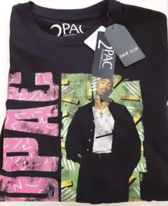 【新品未使用タグ付】 2PAC グラフィックTシャツ Lサイズ ブラック