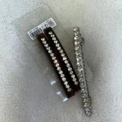 クリスタル付きヘアピンセット