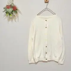 any SiS 【M】 金ボタン ニットカーディガン きれいめ フェミニン