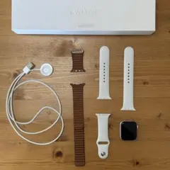 Apple Watch 本体 シリーズ5 GPS 44mm 純正レザーバンド付き