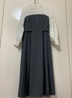 grove ビスチェドッキングワンピース