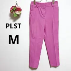 a4620 PLST レディース　ピンク　テーパードパンツ　リネン　M