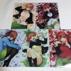 五等分の花嫁　一花　二乃　三玖　四葉　五月　花嫁展　原画　クリアファイル