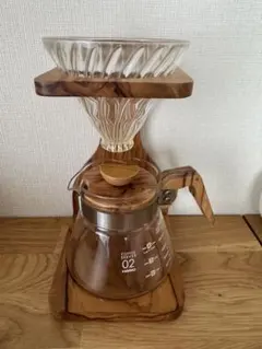 ジ*ン様 ハリオ HARIO V60 オリーブウッドスタンドセット VSS-12