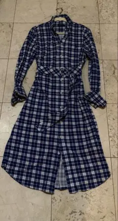 ポロラルフローレン　シャツドレス　ベルト付き　Lサイズ