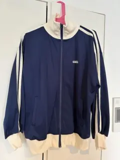 amie ネイビー ジップアップジャケット