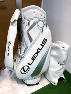 新品未使用　LEXUS ゴルフ キャディバック ホワイト アイアンカバー付 新品未使用 LEXUS ゴルフ キャディバック ホワイト アイアン