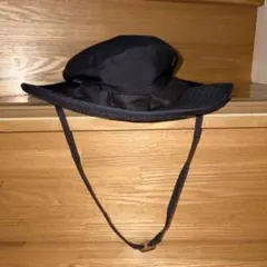 ミリタリー　ブラック アウトドアハット・サファリハット