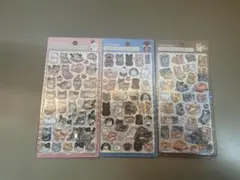 正規品　ボンボンドロップシール 猫と犬3点セット