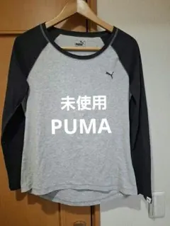 【未使用】PUMA 配色ロンティ グレー系 US Mサイズ