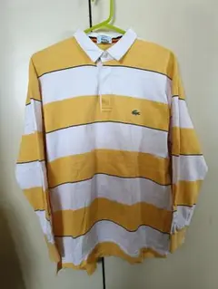 80s 90s LACOSTE ボーダー ラガーシャツ