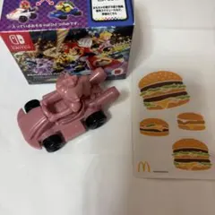 ハッピーセット マリオカート　ピンクゴールドピーチ マクドナルド シール付き