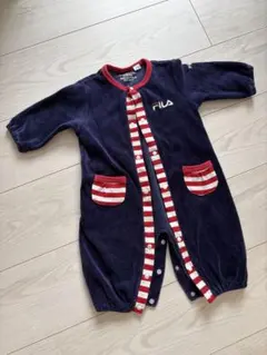 FILA ネイビー ロンパース 50-70 長袖