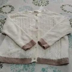 Samansa Mos2 ケーブル編みカーディガン