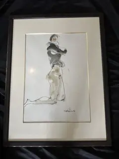 栗原一郎 裸婦① 51x37 デッサン/水彩画 絵画 栗原一郎 裸婦 | 絵画など美術品の販売と買取 | 東京・銀座 おいだ美術