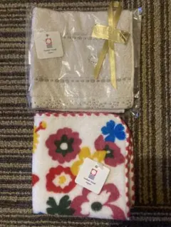 格安★今治タオル 花柄 タオルハンカチ★2枚セット