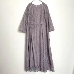 ロングワンピース　オケージョン　デリセノアールパーティードレス　大きいサイズ