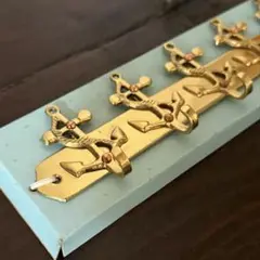 【真鍮】金色のアンカーフック 5個