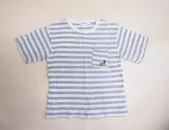 SLAP SLIP バナナの刺繍が可愛いコットン素材ボーダーTシャツ（90）