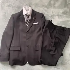 waltz by BEAMSスーツ 黒シャツ ネクタイ付き160cm