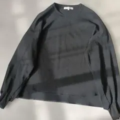 美品 23区 バルーンスリーブ 長袖 カットソー プルオーバー ブラック