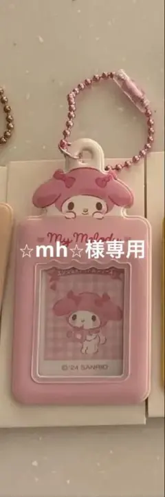 マイメロディー　タイニーチャム　ぐでたま　シークレットミニチュアチェキ用ホルダー