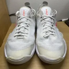 ASICS バスケットボールシューズ ホワイト/オレンジ