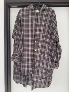 earth music&ecology 長袖チェックシャツ