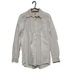 ユニクロ ホワイト 長袖シャツ / 綿100％