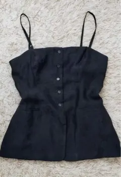 ZARA ブラックボタン付き キャミソール型ビスチェのサムネイル