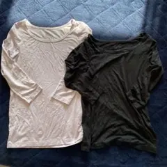 HEATTECH 長袖アンダーシャツ 110 2枚セット　Uネック