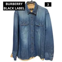 BURBERRY BLACK LABEL  サイズ3  デニム シャツ