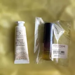 ロクシタン ハンドクリーム 10ml & オーバーナイトセラム 5ml
