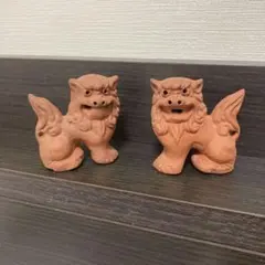 素焼き シーサー ペア 置物のサムネイル