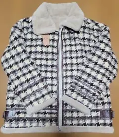 千鳥格子柄コート アウター チェック