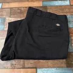 あ*様 ビンテージ　古着　Dickies ディッキーズ　ワークパンツ　黒　874
